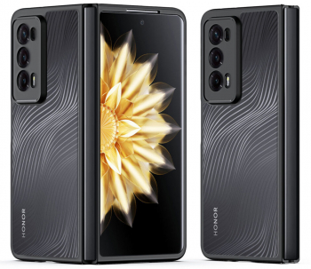 Husa pentru Honor Magic V2 Aimo Series M336 Poliuretan Black 