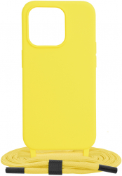 Husa pentru iPhone 15 Pro Crossbody Lanyard L822 Yellow 