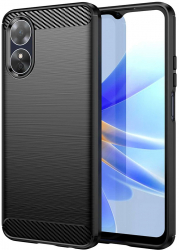 Husa pentru Oppo A17 Carbon Silicone K32 Black 