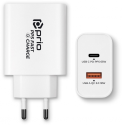 Incarcator de perete PD Fast Charge 65W L308 Alb 