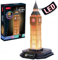 Puzzle 3D Big Ben editie luminoasa 32 piese CubicFun 