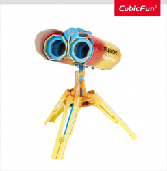 Puzzle 3D Binoclu 49 piese cu brosura in romana CubicFun 