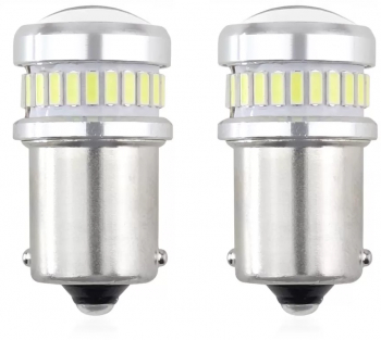 Set becuri LED CANBUS P21 R5W/R10W 30 SMD Alb 12V/24V 