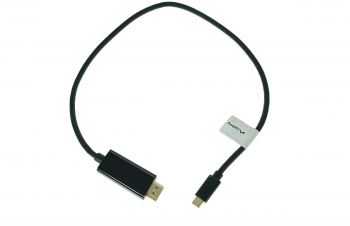 Cablu adaptor USB Type-C 3.2 la HDMI tata USB Gen 2 HDMI 2.0 FHD 144Hz 4K 60Hz 18Gbps 50cm lungime Negru 