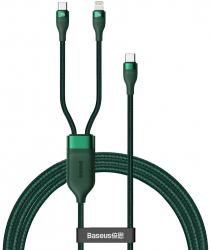 Cablu de Date Type-C la Type-C Lightning 100W 1.2m C906 Baseus Flash Series CA1T2 F06 C906 Green 