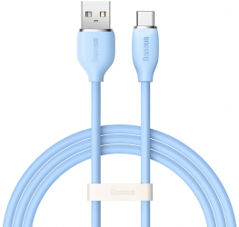 Cablu Incarcare si Transfer Date USB la Type-C Putere 100W Cupru Lungime 1.2m C437 Blue 