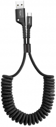 Cablu de Date USB la Type-C 2A/100cm 1m C940 Black 