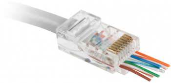 Cablu Fisa Modulara pass Through 8p8c Cat5e Rj45 EV2856 