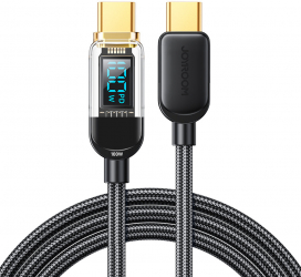 Cablu Incarcare si Transfer Date Type-C Aluminiu Fast Charging Putere 100W 480Mbps Lungime 1.2m C59 Negru 