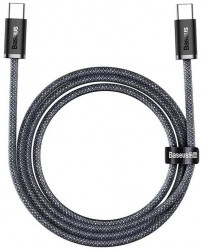 Cablu Incarcare si Transfer Date Type-C la Type-C Fast Charging Silicon Putere 100W Lungime 2m C25 Negru 