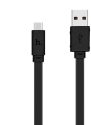 Cablu Incarcare si Transfer Date USB-A la Type-C 12W Silicon 2.4A Lungime 1m C337 Negru 