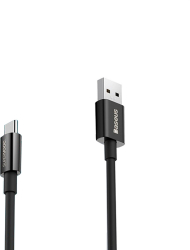 Cablu Incarcare si Transfer Date USB la Type-C 65W Silicon Lungime 2m C117 Negru 