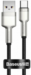 Cablu Incarcare si Transfer Date USB la Type-C 66W Nylon Lungime 2m C131 Negru 
