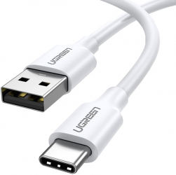 Cablu Incarcare si Transfer Date USB la Type-C Lungime 2m PVC C115 Alba 