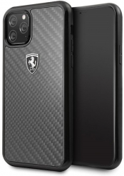 Carcasa de protectie compatibila cu Apple iPhone 11 Pro Carbon Heritage CN178 Black 