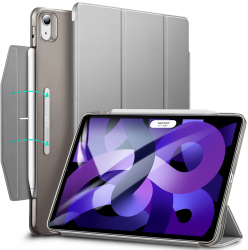 Carcasa de protectie compatibila cu iPad Air 4 2020/Air 5 2022 Piele ecologica Ascend Trifold T357 Grey 