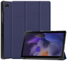 Carcasa de protectie compatibila cu Samsung Galaxy Tab A8 10.5 2021 Microfibra FoldPro T487 Blue 