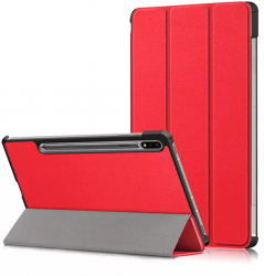Carcasa de protectie compatibila cu Samsung Galaxy Tab S7/S8 Microfibra FoldPro T435 Rosu 
