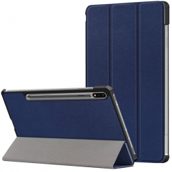 Carcasa de protectie compatibila cu Samsung Galaxy Tab S8 Ultra Microfibra FoldPro T497 Albastru 