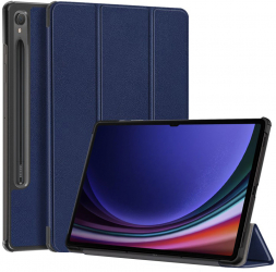 Carcasa de protectie compatibila cu Samsung Galaxy Tab S9 Microfibra FoldPro T79 Blue 