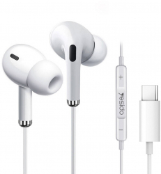 Casti Audio Type-C Stereo cu Microfon 1.2m M621 White 