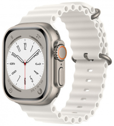 Curea pentru Apple Watch 1/2/3/4/5/6/7/8/SE/SE 2 38/40/41mm Watchband F889 White 