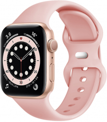 Curea pentru Apple Watch 1/2/3/4/5/6/7/8/SE/SE 2 38/40/41mm Watchband F971 Light Pink 