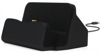 Dock Micro USB cu cablu inclus si iesire USB culoare neagra 