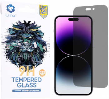 Folie de protectie anti-amprente pentru iPhone 14 Pro Max Transparent 