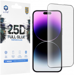 Folie de protectie din sticla pentru iPhone 14 Pro Max Negru 