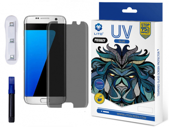 Folie de protectie privacy pentru Samsung Galaxy S7 Edge Transparent 