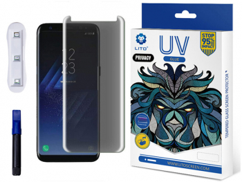 Folie de protectie privacy pentru Samsung Galaxy S8 Plus Transparent 