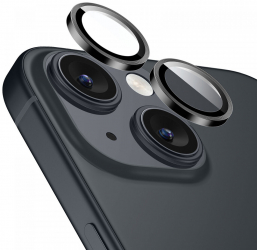 Folie de sticla camera rezistenta la impact pentru iPhone 15/15 Plus Negru 