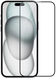 Folie de sticla compatibila cu iPhone 15 Plus Negru 