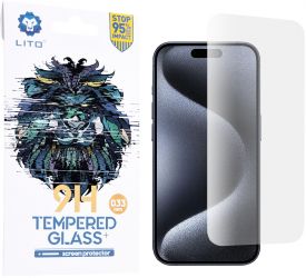 Folie de sticla compatibila cu iPhone 15 Pro Clear 