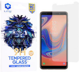 Folie de sticla compatibila cu Samsung Galaxy A7 2018 Clear 