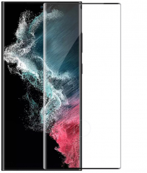 Folie de sticla compatibila cu Samsung Galaxy S23 Ultra Negru