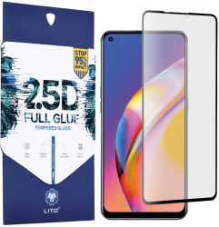 Folie de sticla pentru Oppo A74 4G /A94/A95 4G/Find X5 Lite/Reno5 Lite/ Reno5 Z/Reno7 5G/Realme 9 4G/9 Pro+ Negru