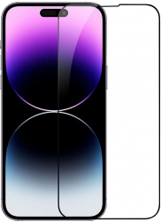Folie de sticla rezistenta la impact pentru iPhone 14 Pro Max Negru 