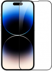 Folie de sticla rezistenta la impact pentru iPhone 14 Pro Negru