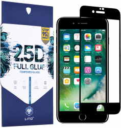 Folie de sticla rezistenta la impact pentru iPhone 7 Plus/8 Plus Negru 