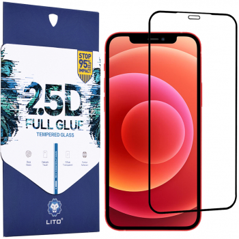 Folie sticla compatibila cu iPhone 12 Mini Negru 