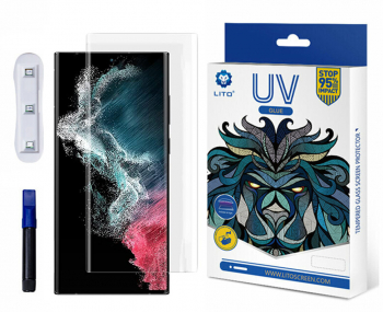 Glass shield Display pentru Samsung Galaxy S22 Ultra 5G Lightweight 3D UV Glass I848 Protective glass Clear 