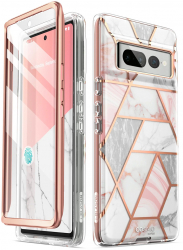 Husa de protectie compatibila cu Google Pixel 7 Pro PU Roz 