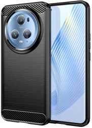 Husa de protectie compatibila cu Honor Magic5 Pro PU Negru 