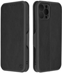Husa de protectie compatibila cu iPhone 12 Pro Max Piele ecologica Negru 