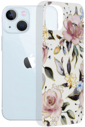 Husa de protectie compatibila cu iPhone 13 PU Alb 
