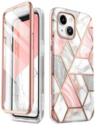 Husa de protectie compatibila cu iPhone 13/14 PU Roz 