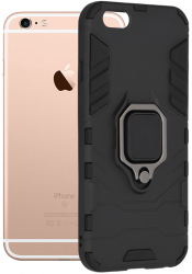 Husa de protectie compatibila cu iPhone 6/ 6S Soft Silicon Negru 
