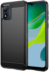 Husa Protectie pentru Motorola Moto E13 Grip Pro Carbon Silicone G1935 Termoplastic Negru